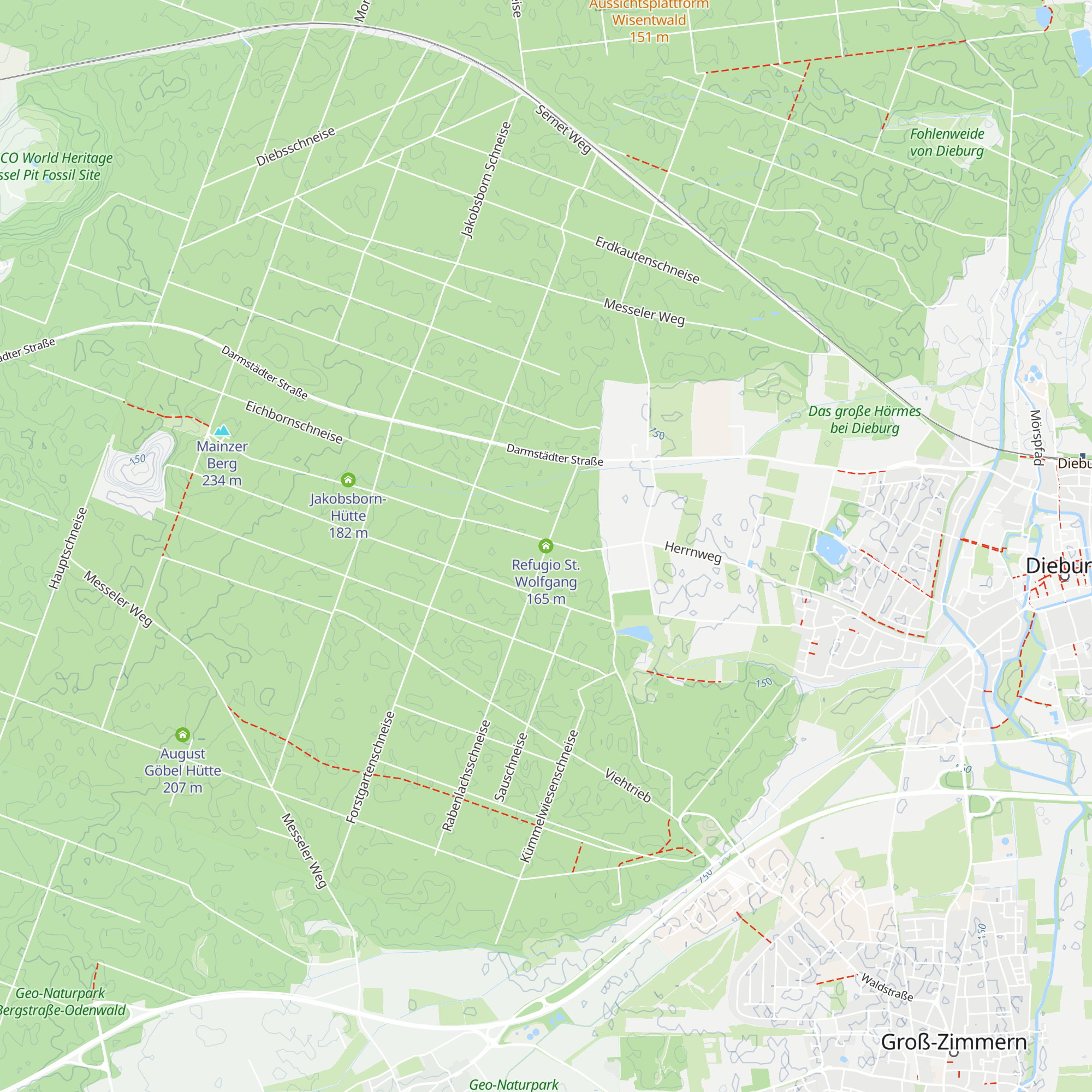 Refugio St. Wolfgang map