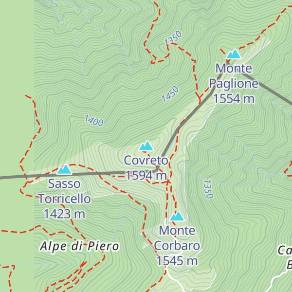 Map of Covreto