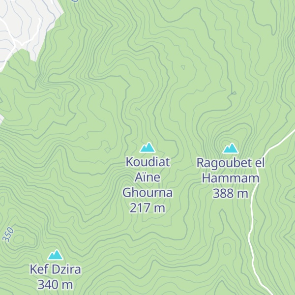 Map of Koudiat Aïne Ghourna