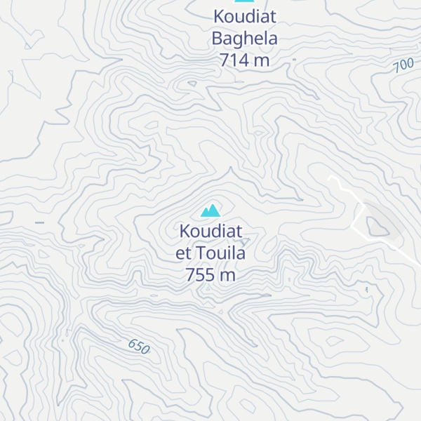 Map of Koudiat et Touila