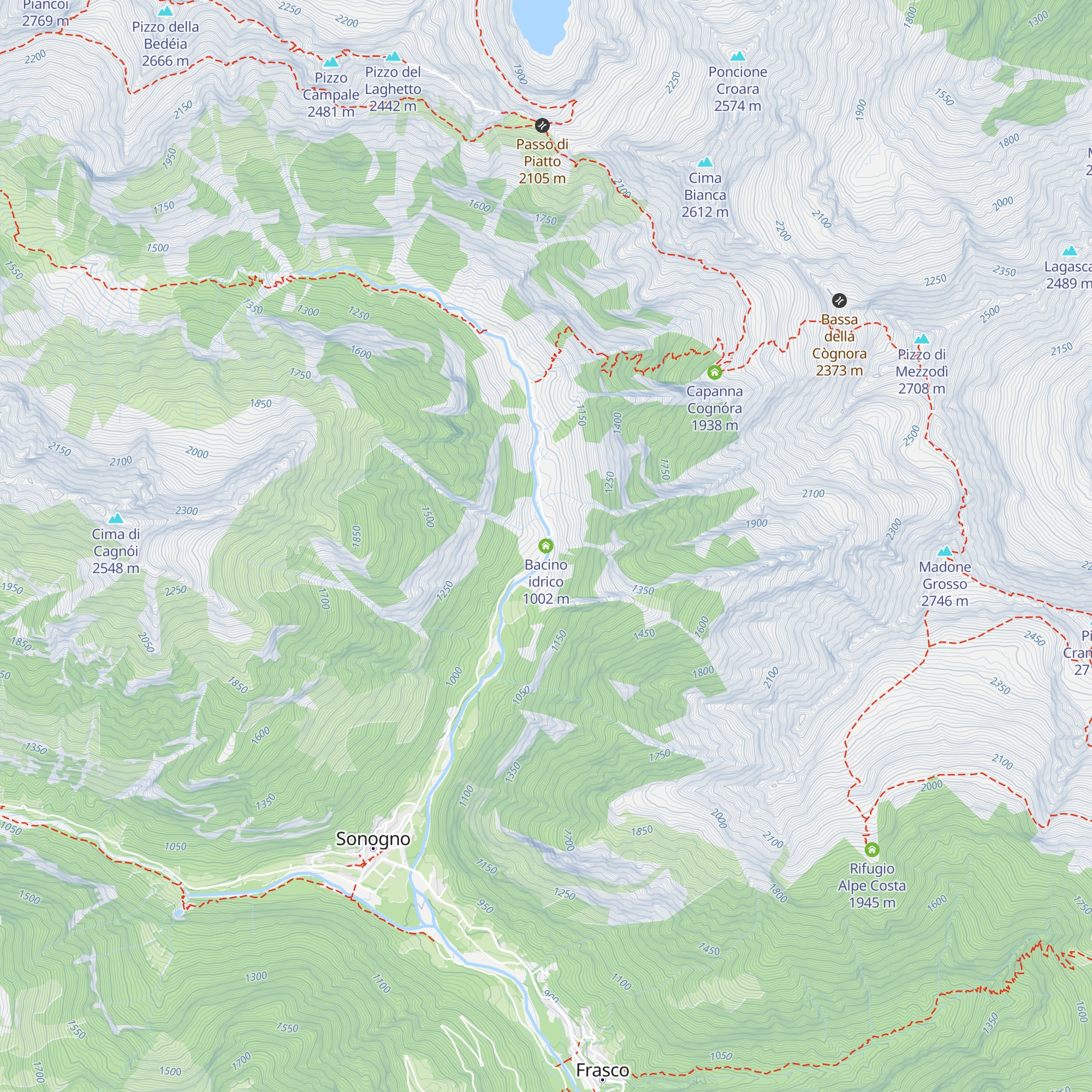 Bacino idrico map