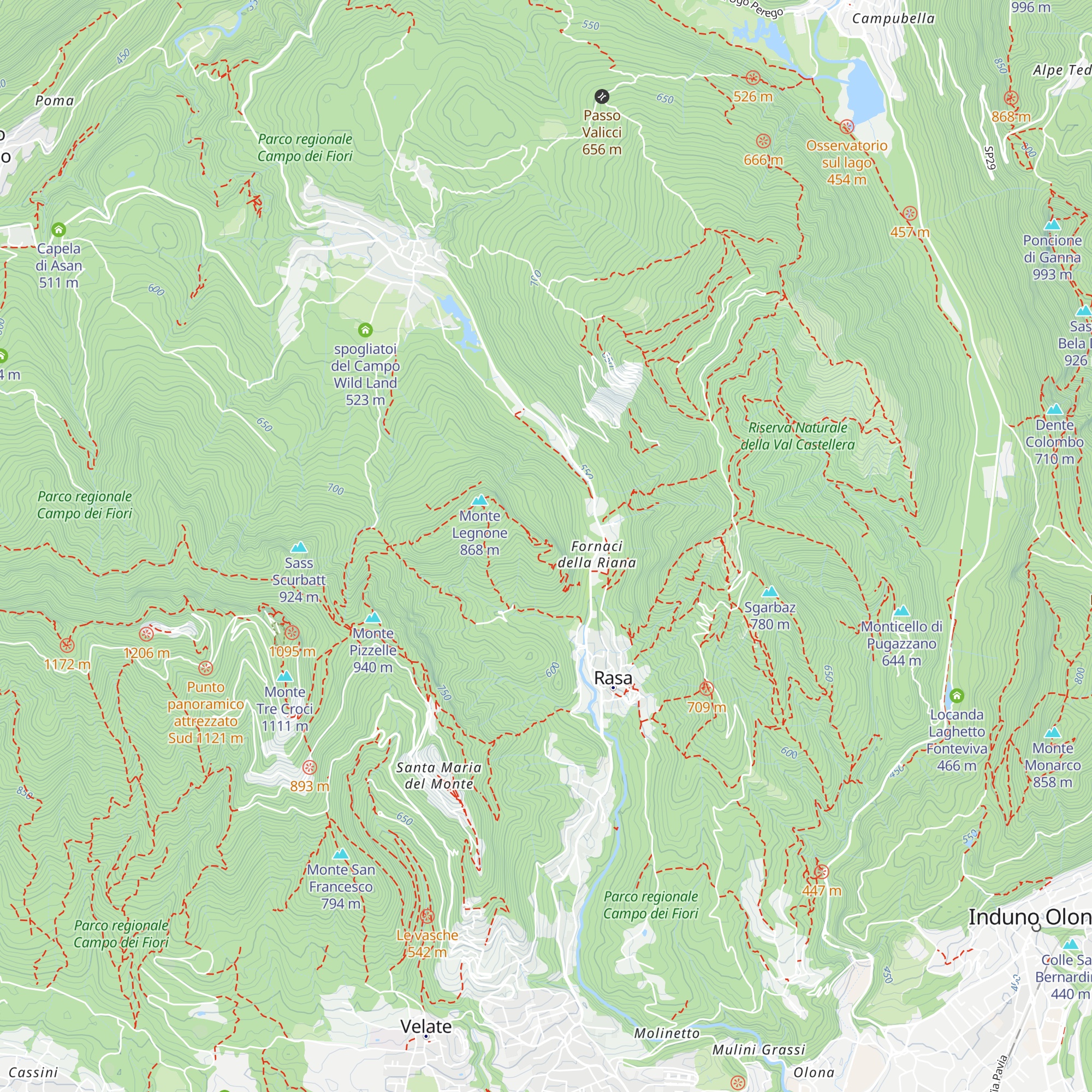 Rifugio Villaggio Cagnola map