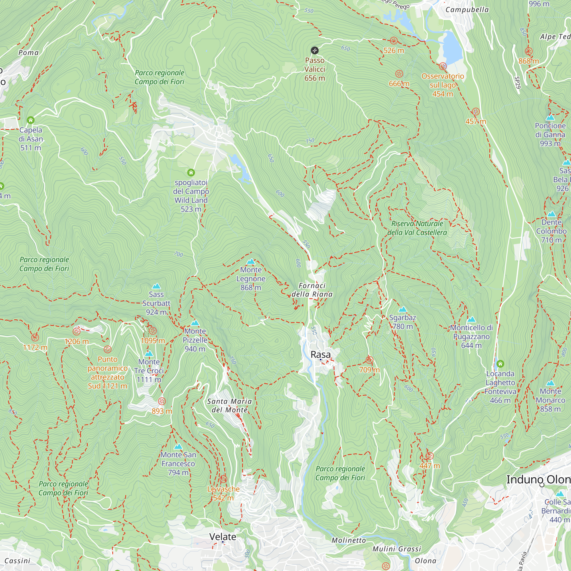 Rifugio Villaggio Cagnola map