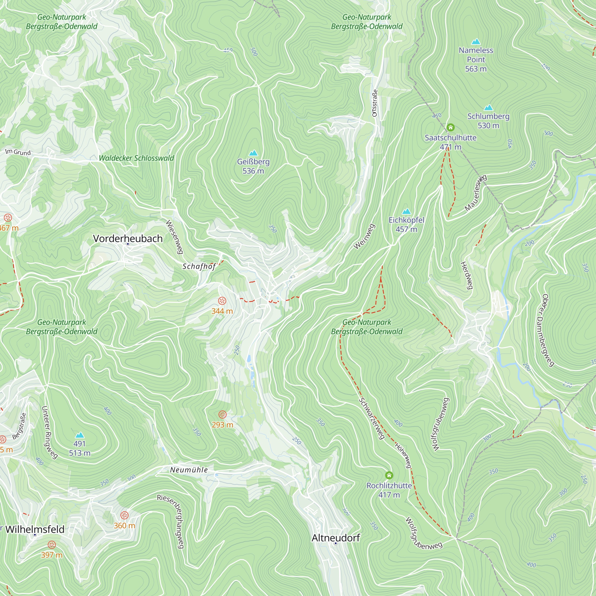 Asta-Hütte map