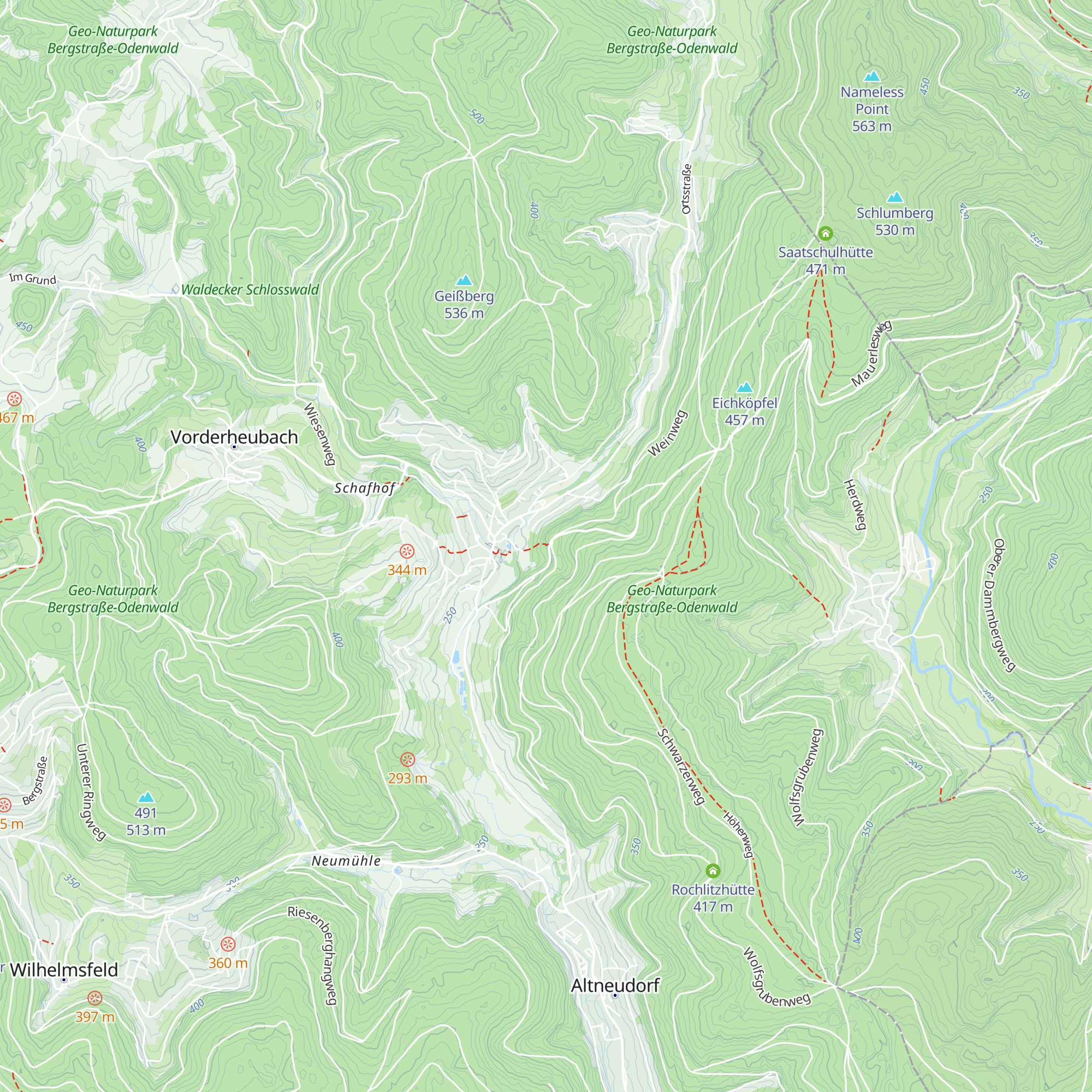 Asta-Hütte map
