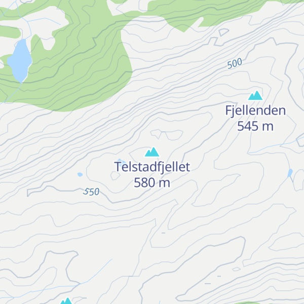Map of Telstadfjellet