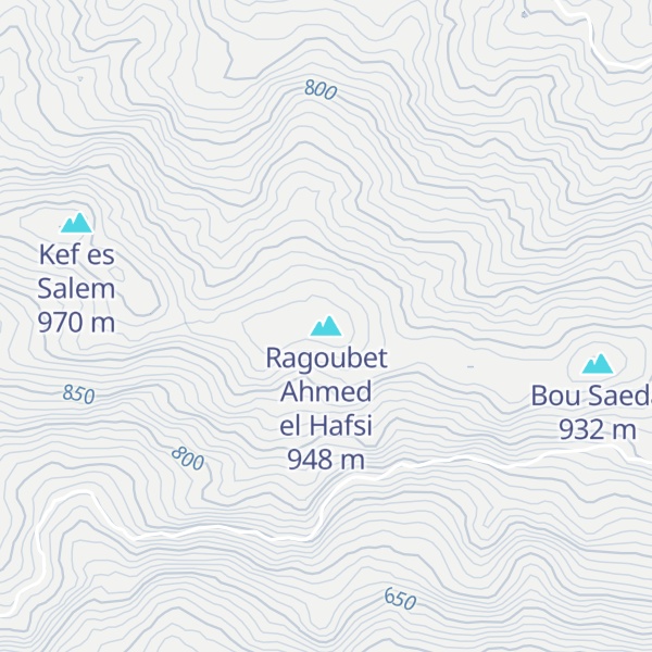 Map of Ragoubet Ahmed el Hafsi