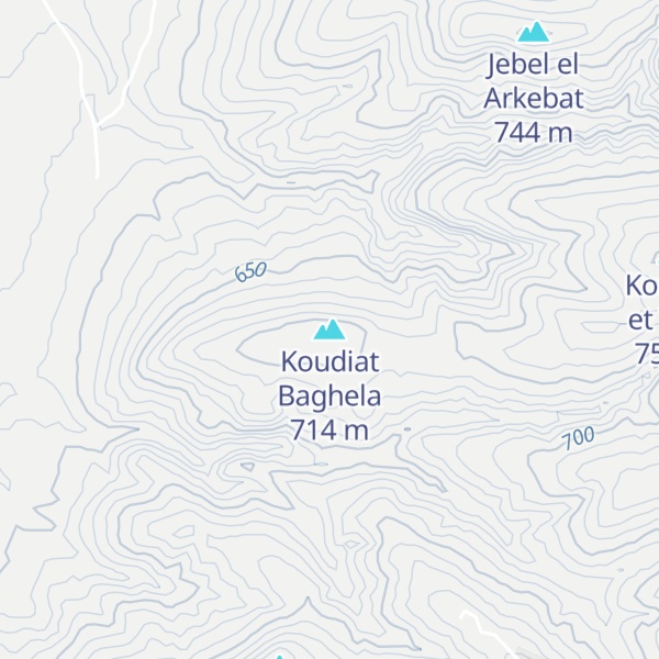 Map of Koudiat Baghela