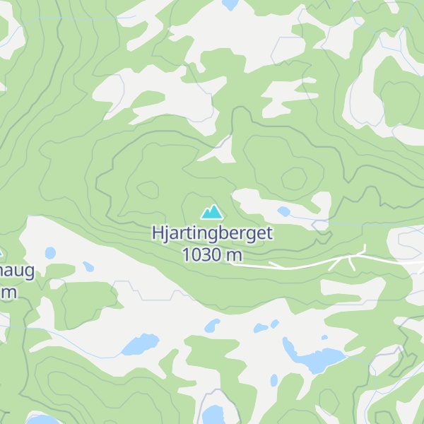 Map of Hjartingberget