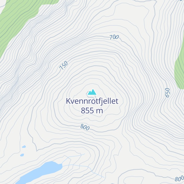 Map of Kvennrotfjellet