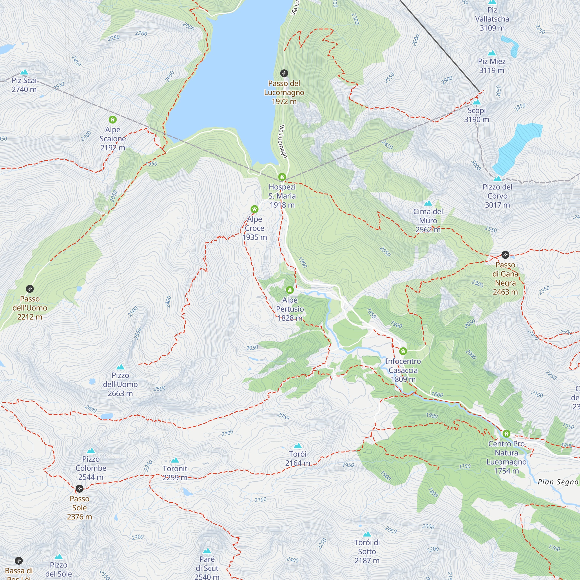 Alpe Pertusio map