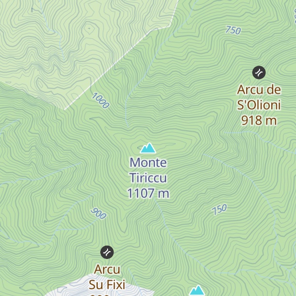 Map of Monte Tiriccu