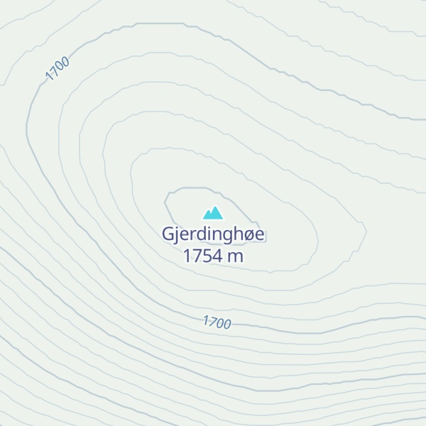 Map of Gjerdinghøe