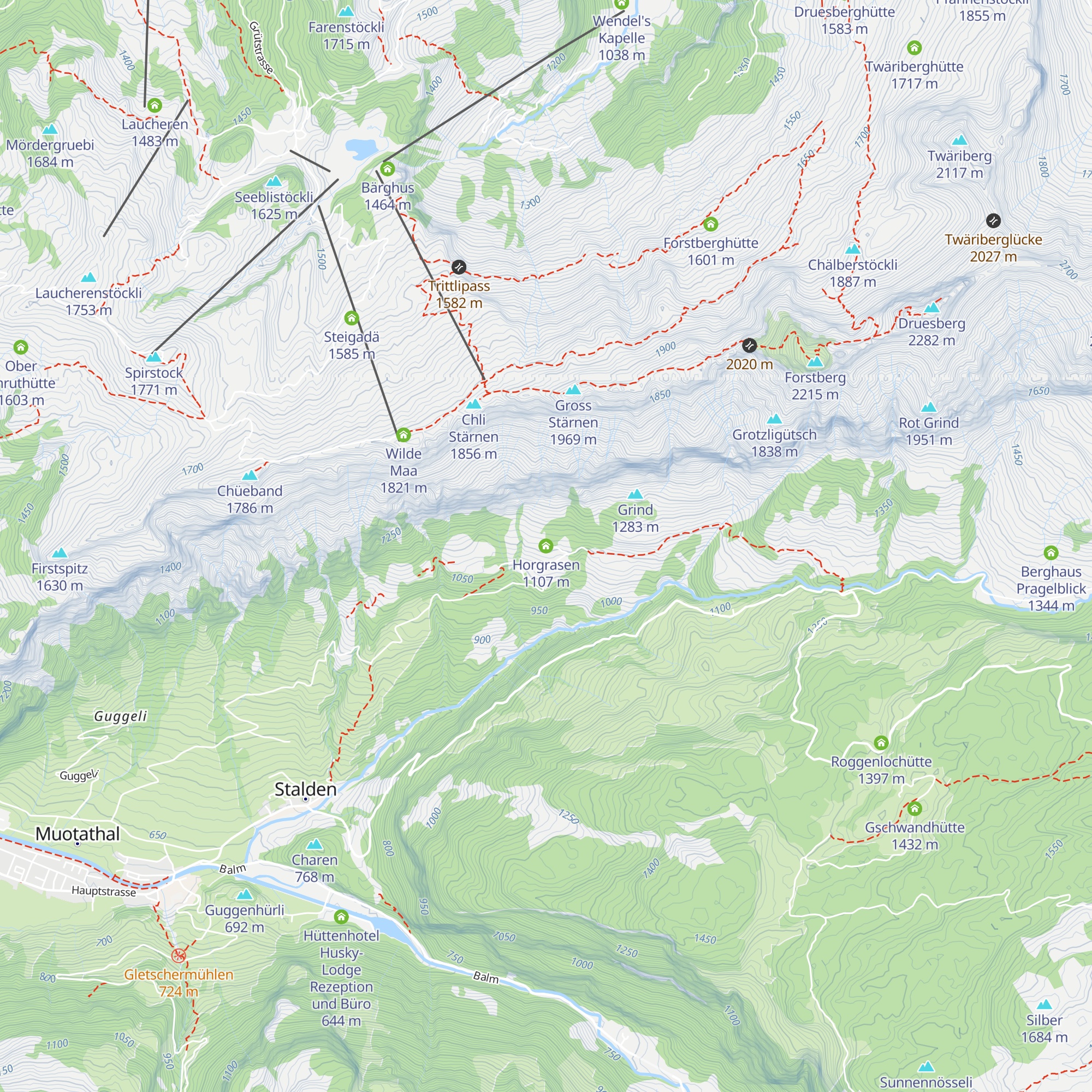 Horgrasen map