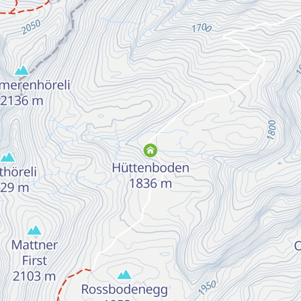 Map of Hüttenboden
