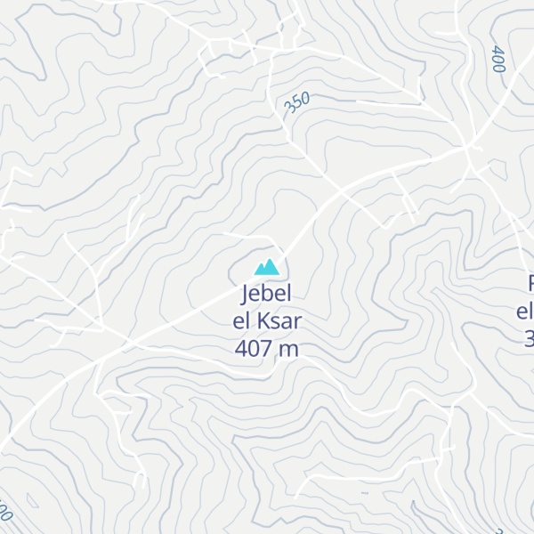 Map of Jebel el Ksar