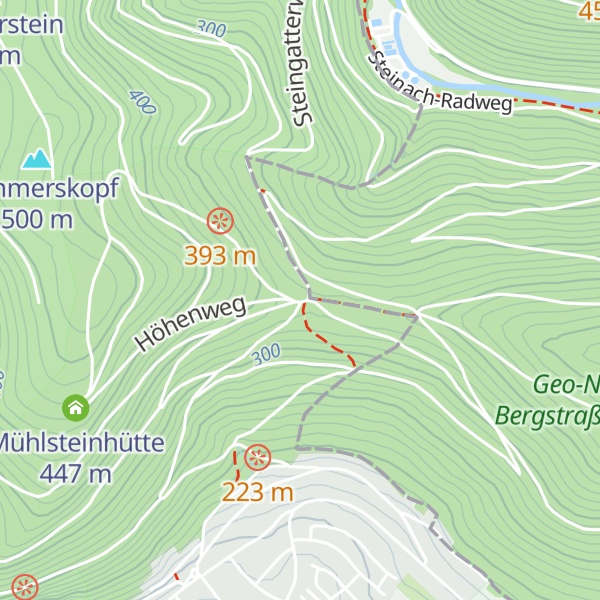 Map of Ruhesteinhütte