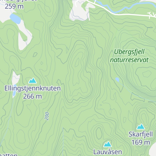Map of Lifjell