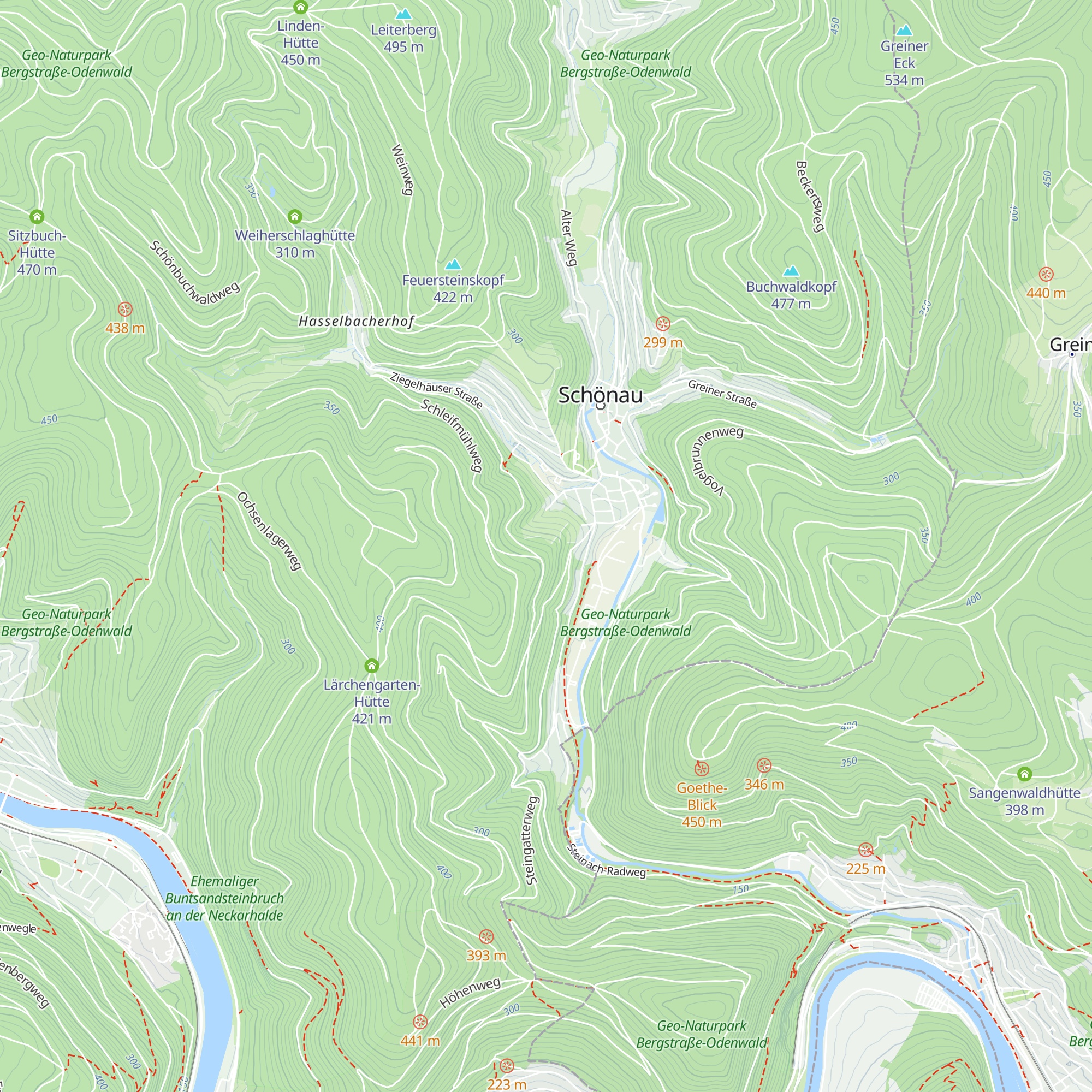 Dreitälerblickhütte map