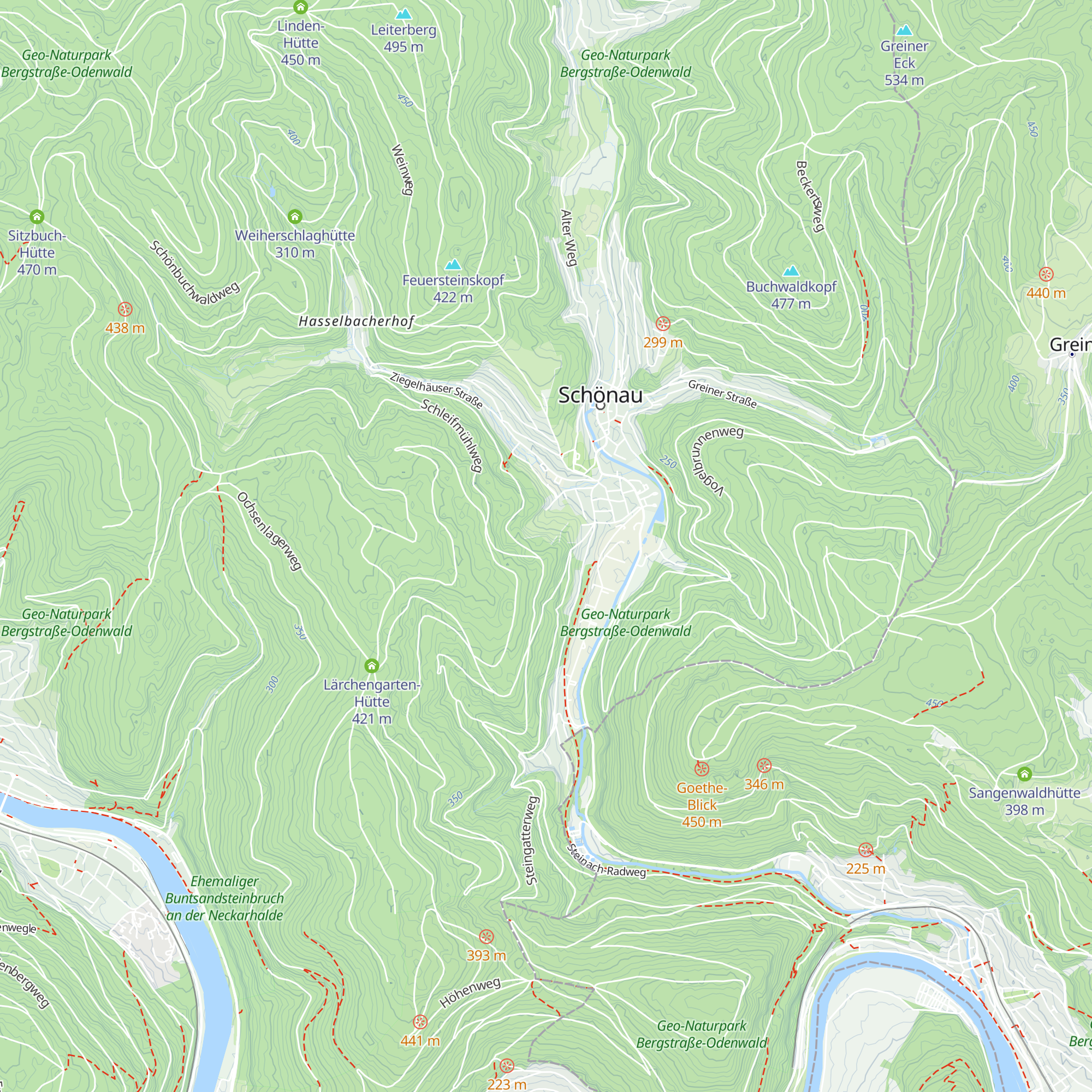 Dreitälerblickhütte map