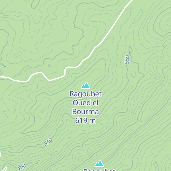 Map of Ragoubet Oued el Bourma