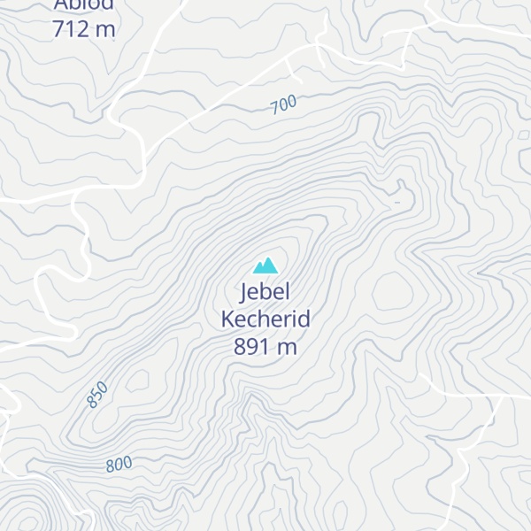 Map of Jebel Kecherid