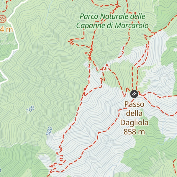 Map of Monte Tobbio
