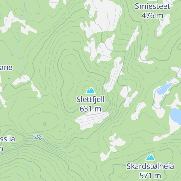 Map of Slettfjell