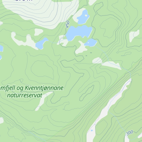 Map of Langmyrfjellet