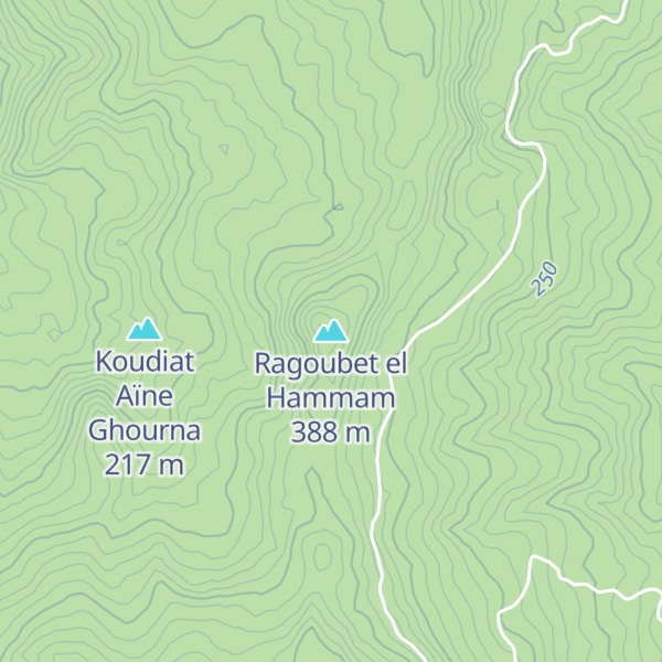 Map of Ragoubet el Hammam