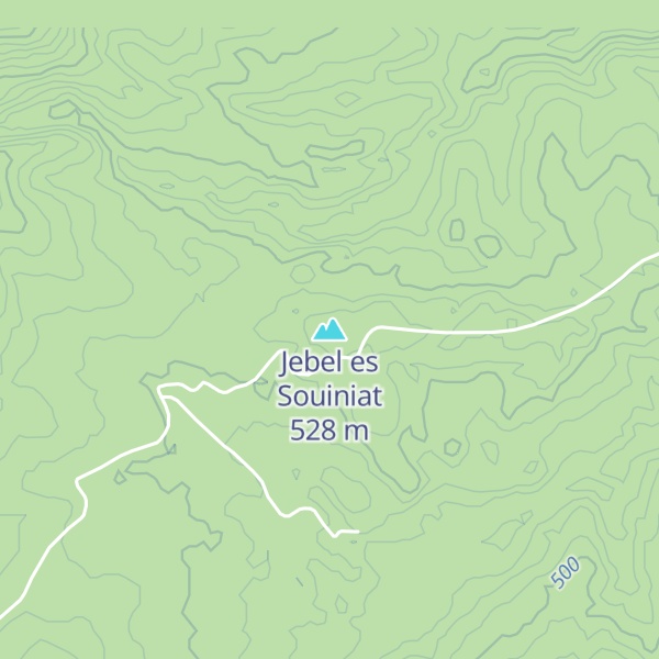 Map of Jebel es Souiniat