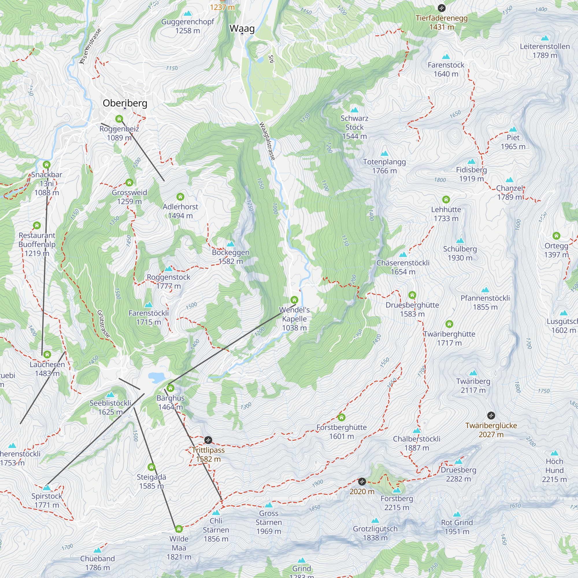 Höfli map