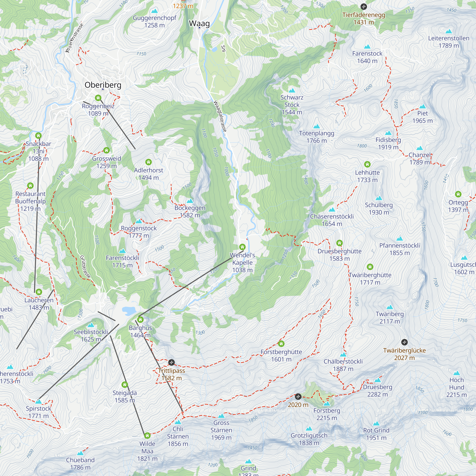 Höfli map