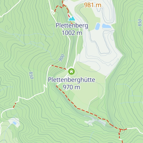 Map of Plettenberghütte