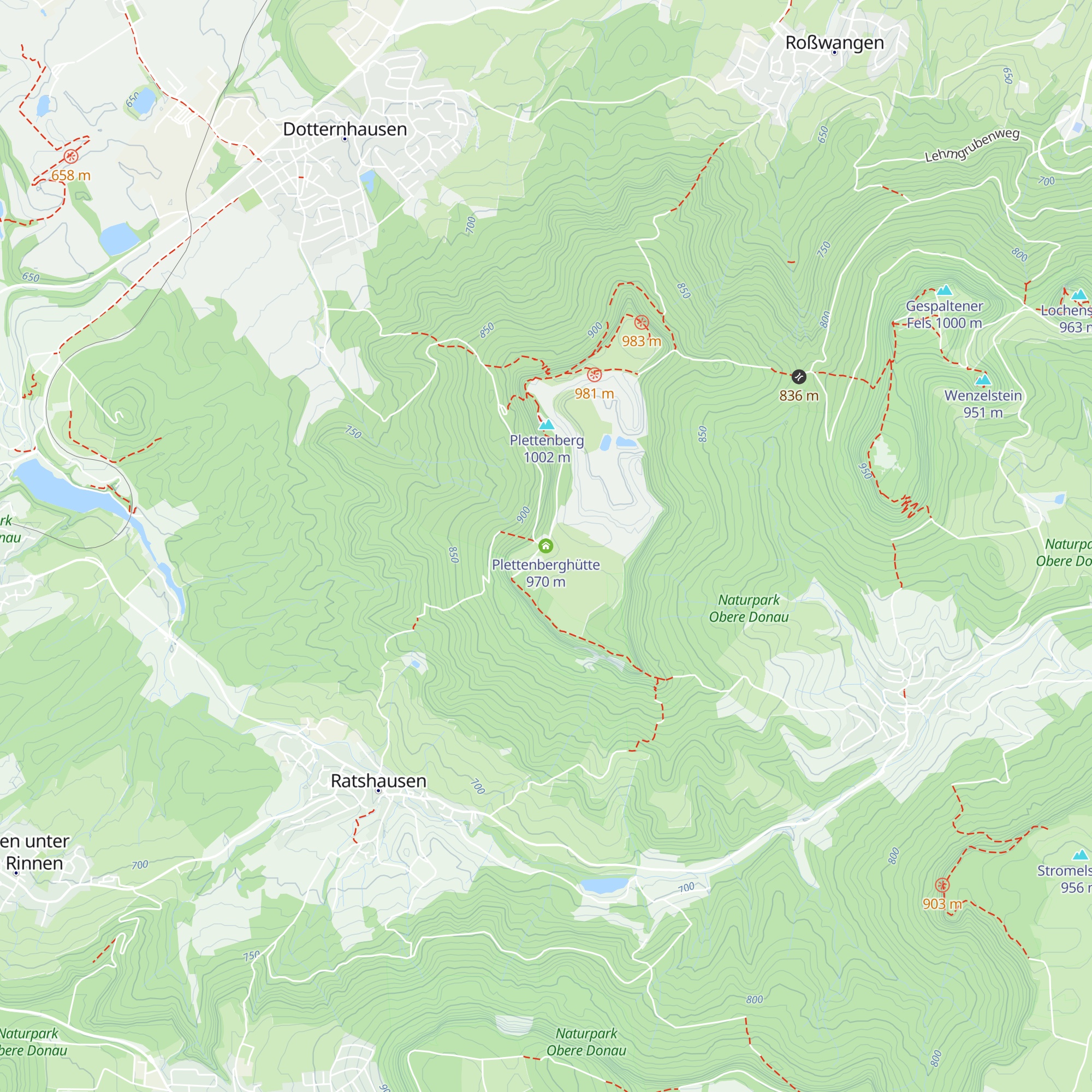 Plettenberghütte map