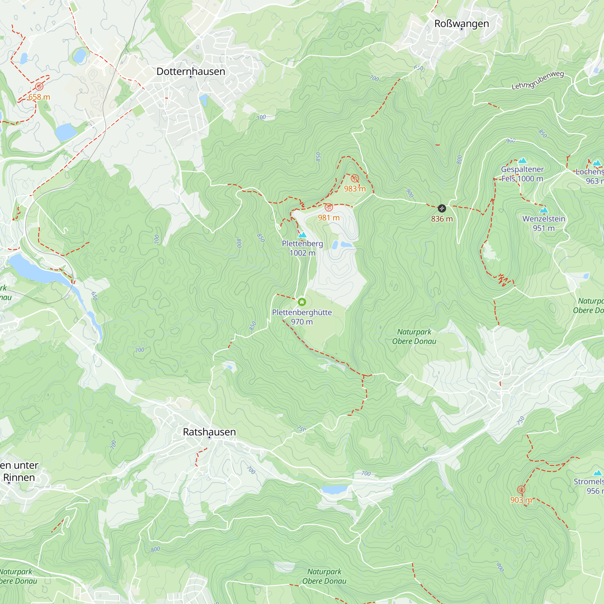 Plettenberghütte map