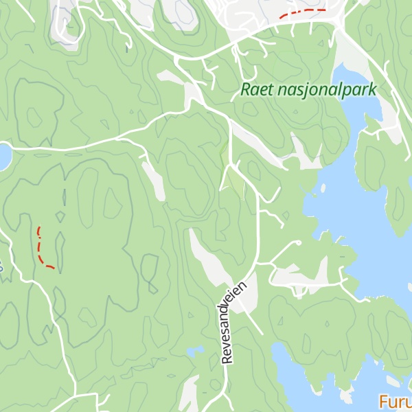 Map of Lensåsen