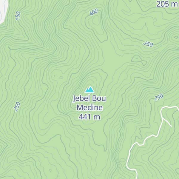 Map of Jebel Bou Medine