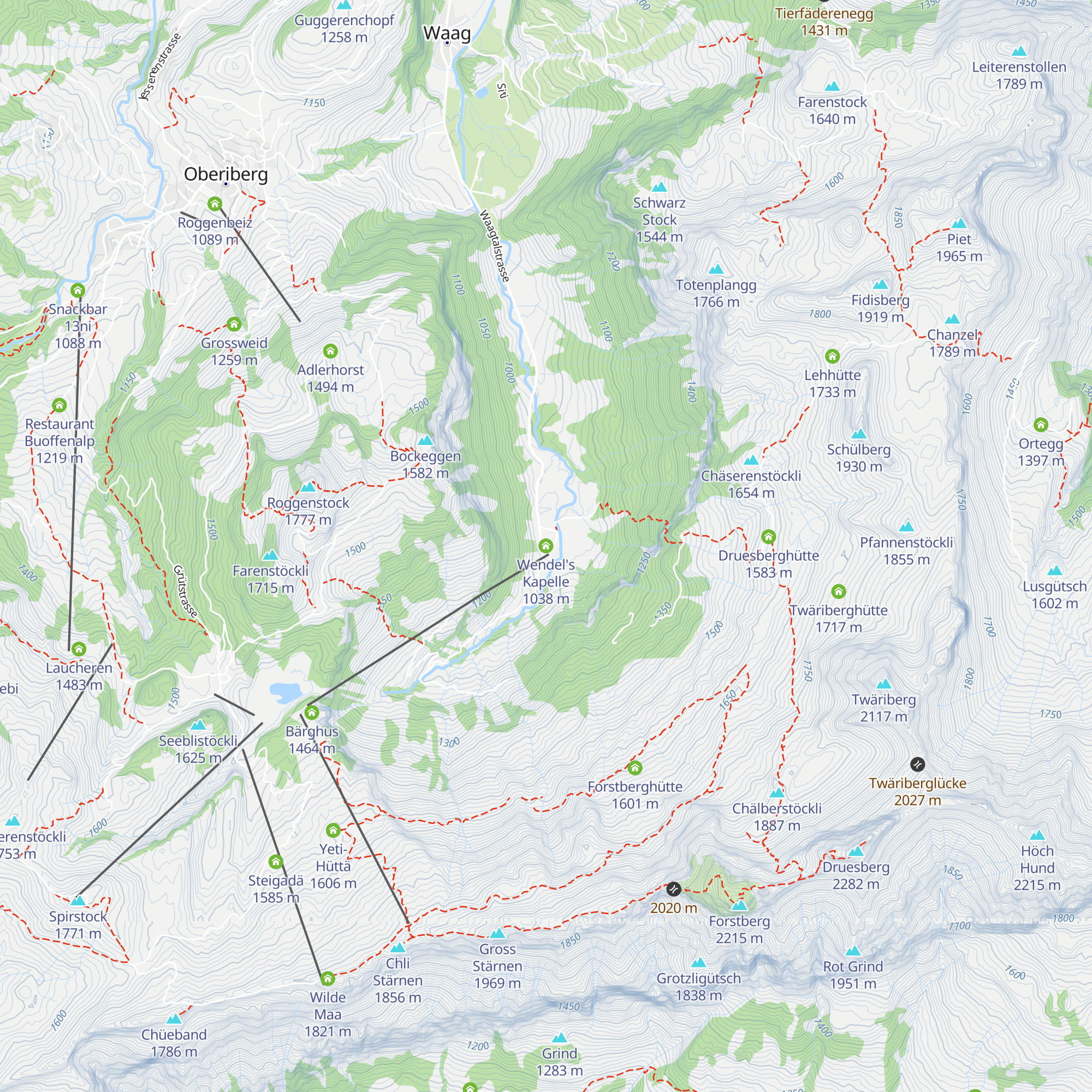 Wendel's Kapelle map