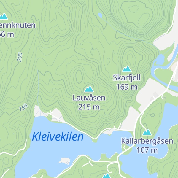 Map of Lauvåsen