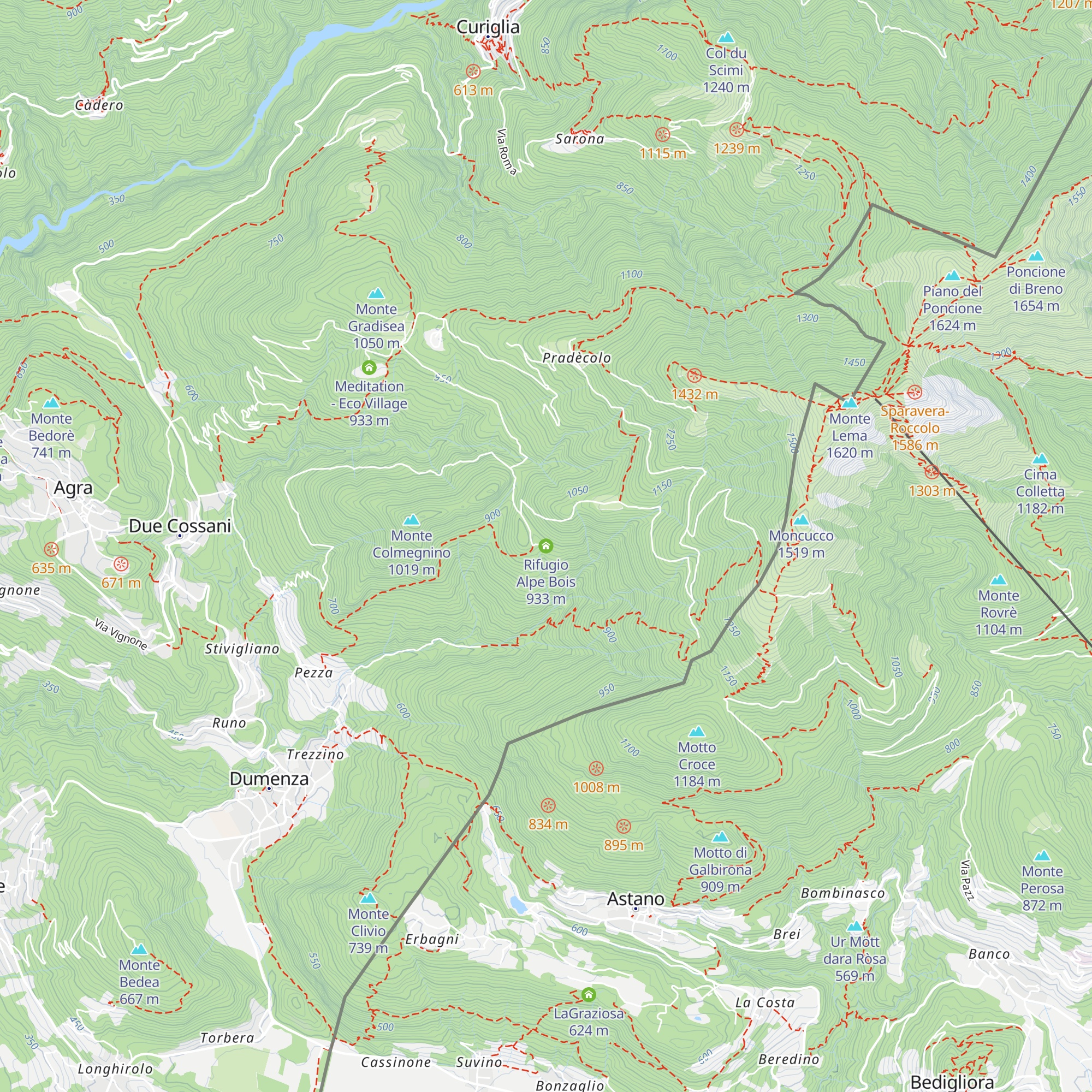 Rifugio Alpe Bois map