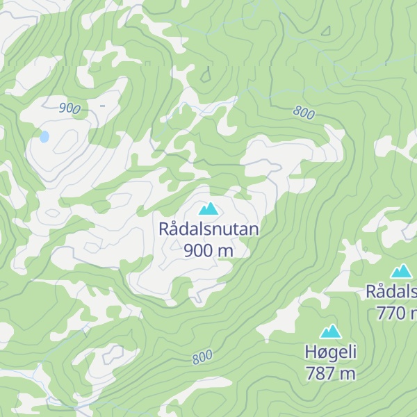Map of Rådalsnutan
