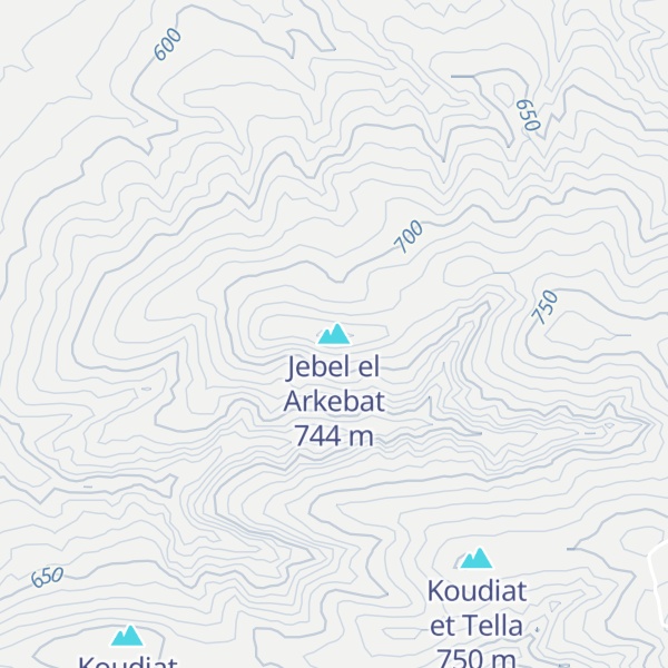 Map of Jebel el Arkebat