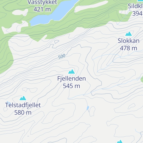 Map of Fjellenden