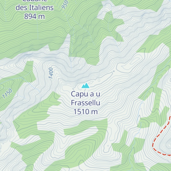 Map of Capu a u Frassellu