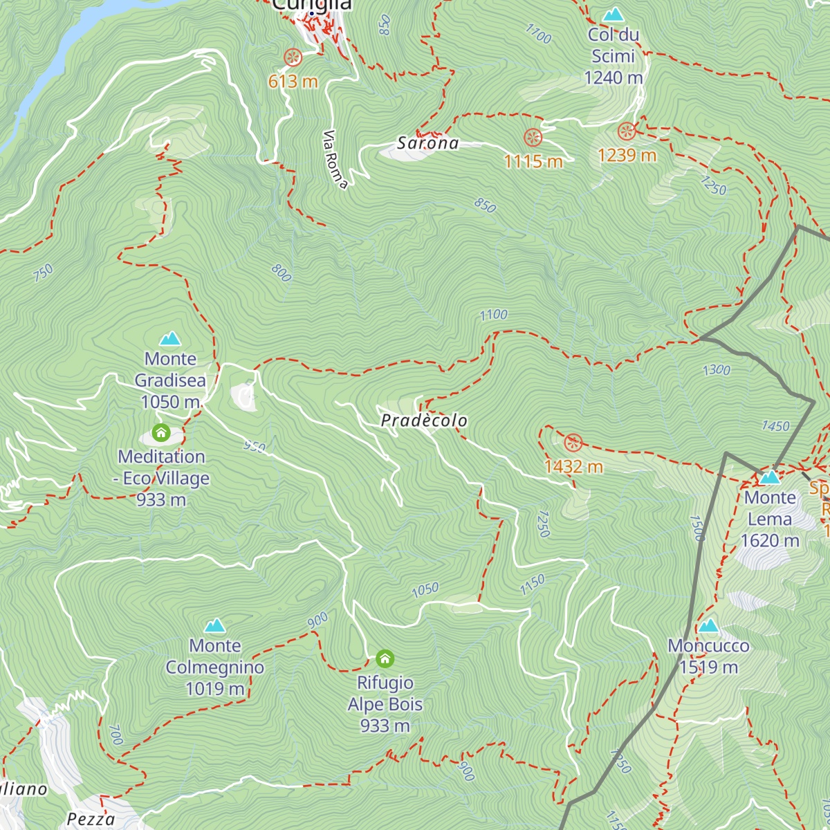 Rifugio Campiglio map