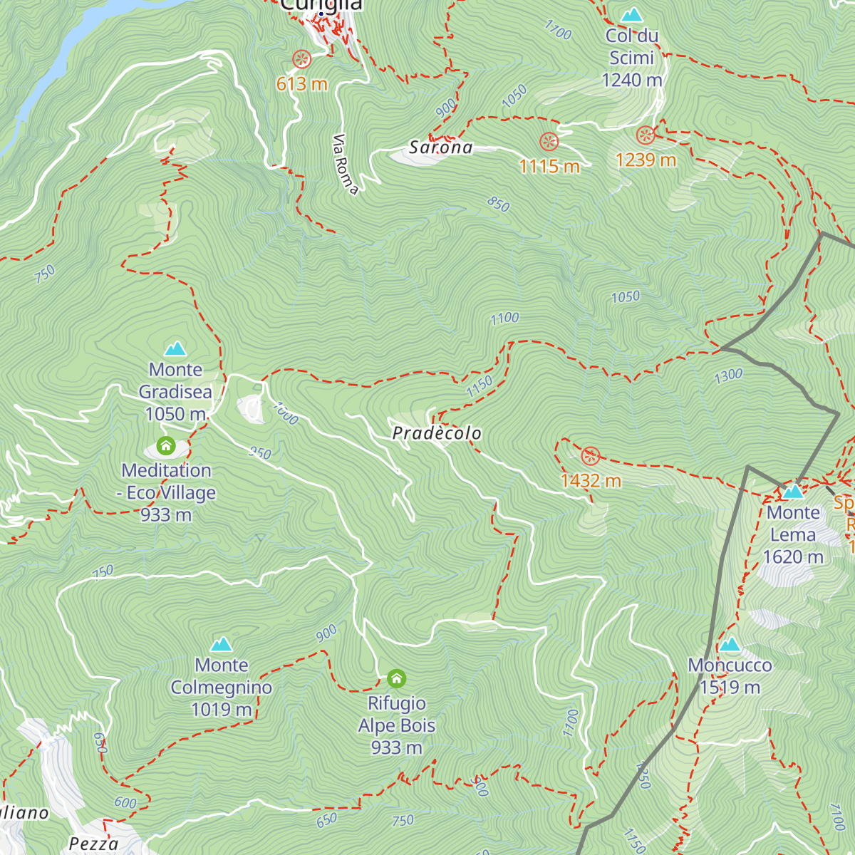 Rifugio Campiglio map