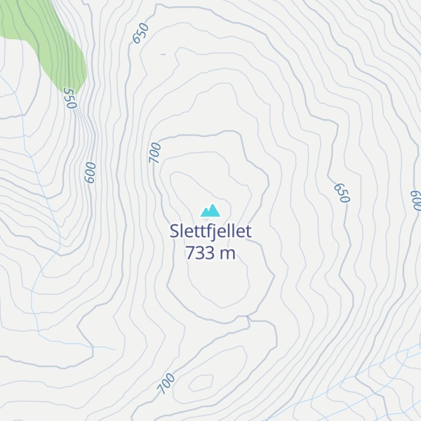 Map of Slettfjellet