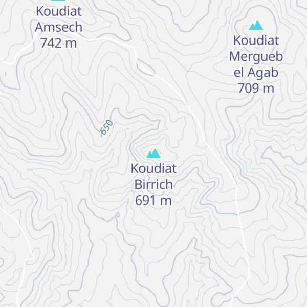 Map of Koudiat Birrich