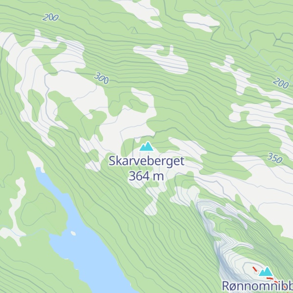 Map of Skarveberget